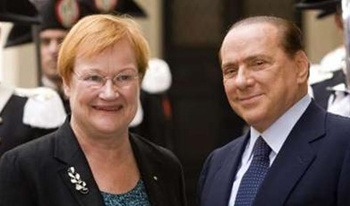 Berlusconi and Finnish president