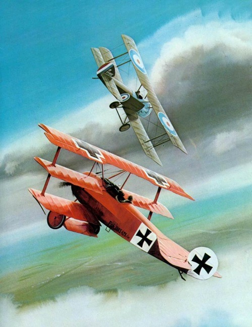 Red Baron in battle