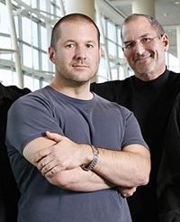 Jonathan Ive and Steve Jobs